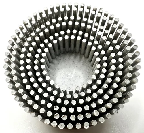 Vista 6 de Paquete de 10 discos de cerdas abrasivas de óxido de aluminio y cerámica con bloqueo de rollo de cambio rápido, compatible con soportes Roloc, 10