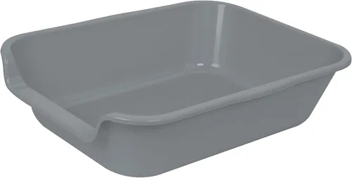 1 paquete de caja de arena extra grande para gatos (material ABS), bandeja de arena de entrada baja para gatos mayores y gatos grandes geriátricos,