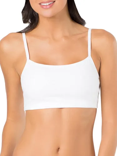 Vista 2 de Fruit of the Loom Womens Spaghetti Strap Cotton Pullover Sports Bra Value Pack