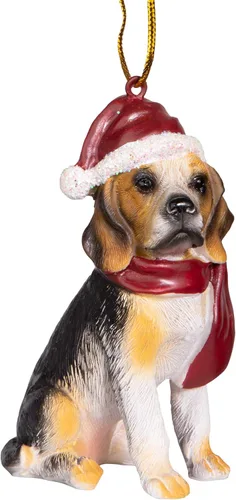 Design Toscano - Figura de perro para decoración navideña.