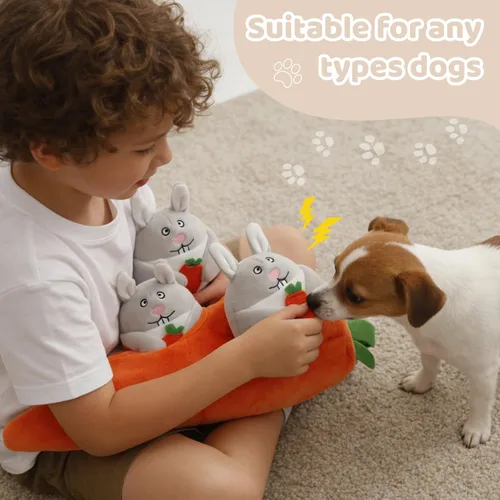 Vista 3 de Juguete chillón Ifoyo para perro, grande, duradero, para perros medianos/pequeños, mascotas, juguete para perros de Navidad de Halloween