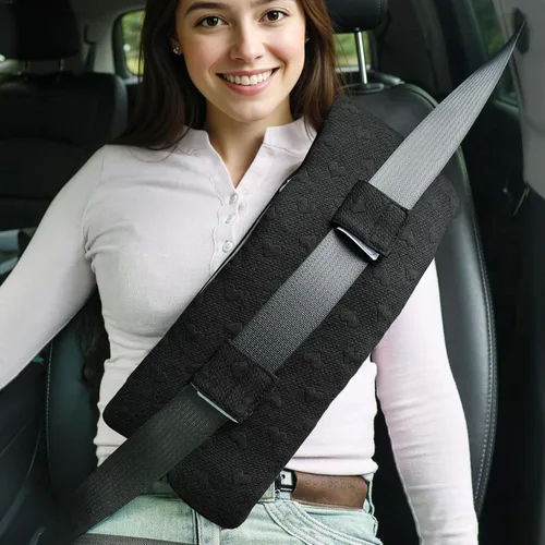 Vista 11 de Almohada para cinturón de seguridad poscirugía, almohada para puerto de quimioterapia para protector de pecho para pacientes de quimioterapia