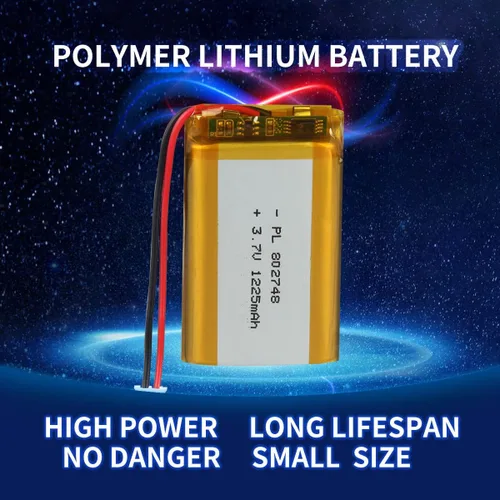 Vista 5 de YDL 3.7V 1225mAh 802748 Lipo batería recargable de iones de polímero de litio con conector PH2.0.000 in JST