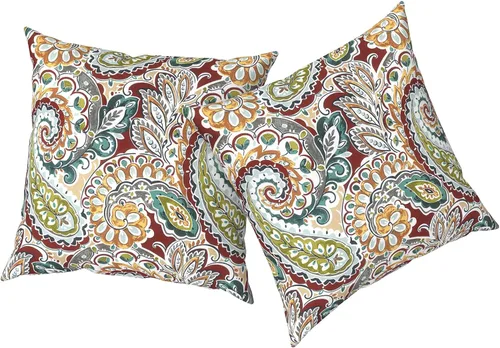 Vista 49 de Almohadas de exterior para muebles de patio de 16 x 16 pulgadas, almohadas cuadradas para exteriores con rellenos, almohadas decorativas de patio