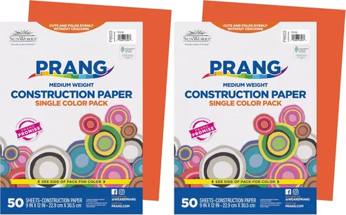 Vista 18 de Prang (Formerly SunWorks) - Papel de construcción, amarillo, 9 x 12 pulgadas, 50 hojas (paquete de 2)