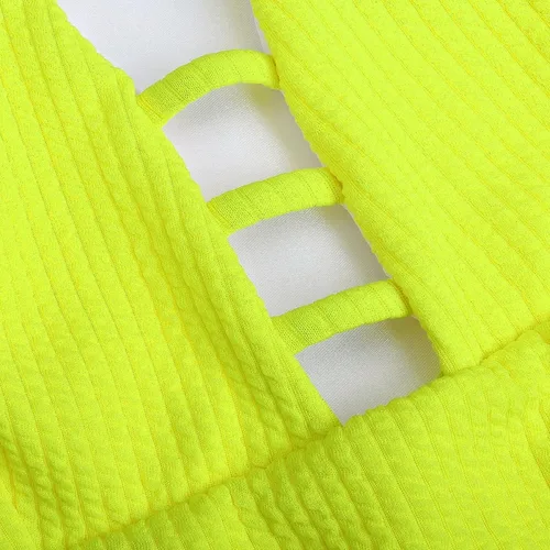 Vista 6 de Summer Bathing Suit Slim Fit Three-Color Combination One Shoulder Padded Summer Monokini Water Sports Clothes