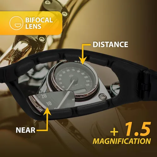 Vista 6 de Global Vision Hercules - Gafas de seguridad antivaho bifocales con espuma EVA, lente transparente