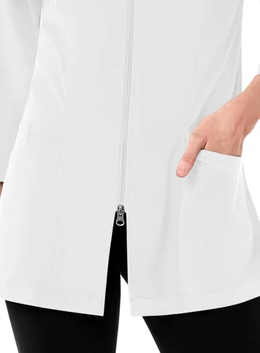 Vista 3 de Maevn Smart Lab Coats - Chaqueta de laboratorio con manga de 34 pulgadas para mujer