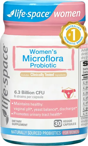 Life-Space Probiótico para mujeres, apoya la microflora vaginal saludable y la comodidad, suplemento diario para mujeres, equilibrio de pH con