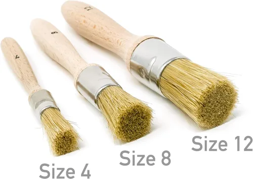 Vista 4 de Pegamento de cerdas naturales y pinceles de pintura por Cord (juego de pinceles de 3 piezas)