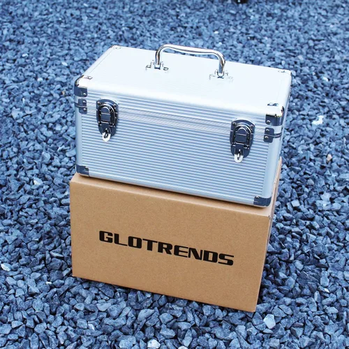 Vista 9 de GLOTRENDS Caja de disco duro para almacenamiento y protección interna del disco duro, plateado