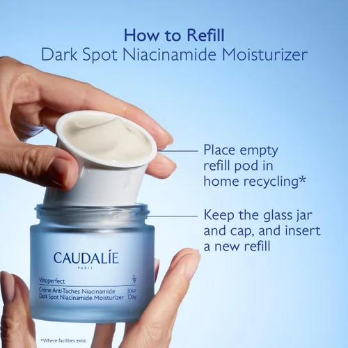 Vista 9 de Caudalie Vinoperfect Instant Brightening Dark Spot Moisturizer with Niacinamide, Refillable Packaging - 1.6 Fl. Oz, Packaging may vary