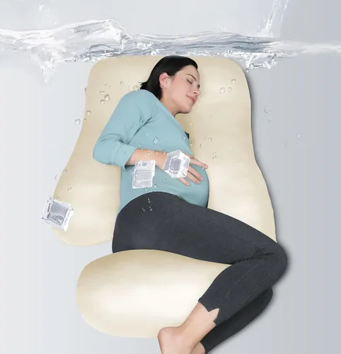 Vista 31 de MOON PARK - Almohadas de embarazo y maternidad de cuerpo completo para dormir, en forma de U y con funda extraíble; soporte para espalda, piernas