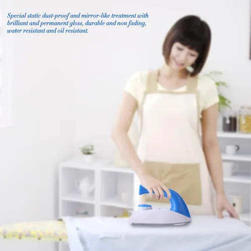 Vista 2 de Plancha de viaje con vapor, mini plancha, portátil, ligera, eficiente y de calentamiento rápido, mini plancha de ropa, ideal para acolchar