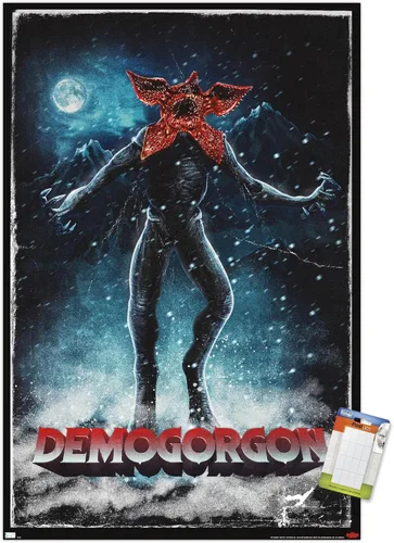 Vista 17 de Trends International Netflix Stranger Things: Season 4 - Póster de pared de Demogorgon, 14.72 x 22.37 pulgadas, versión enmarcada de madera