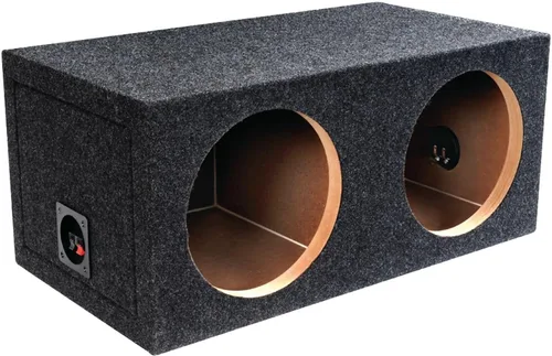 Vista 4 de Atrend BBox E10D Dual - Caja de subwoofer alfombrada sellada de 10 pulgadas, color negro