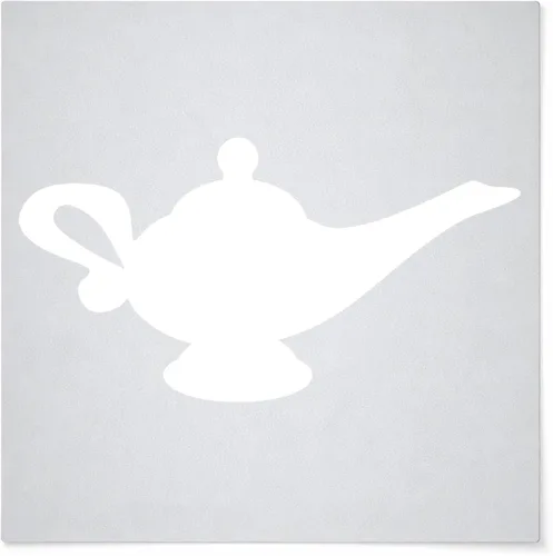 Genie Lamp - Plantilla de Mylar reutilizable - Suministros de manualidades de arte nuevos tamaños (4 pulgadas)
