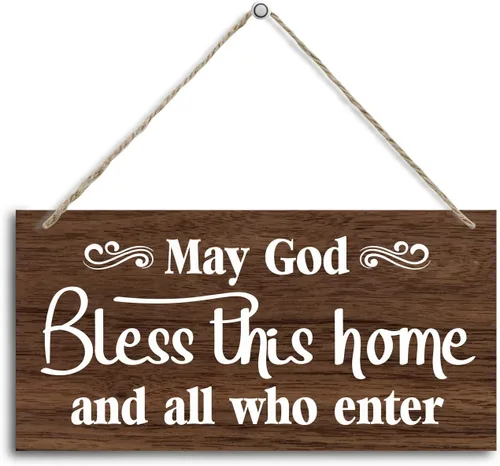 Vista 17 de Kitchen Rules - Letrero decorativo de madera con texto en inglés "This is a Self-Cleaning Kitchen, placa de madera impresa colgante, letrero