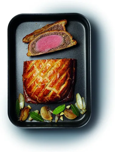 Vista 3 de MasterClass - Asador anodizado duro (aluminio, 14.6 x 10.4 in, revestimiento antiadherente de teflón)
