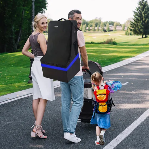 Vista 8 de Bolsa de viaje acolchada para asiento de coche, Azul, Bolsa de viaje para asiento de coche