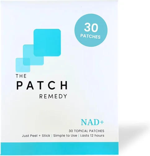 Vista 20 de The Patch Remedy Focus Patch Ginkgo Biloba, acetil-L-carnitina, bacopa, L-treonato de magnesio, té verde 30 parches