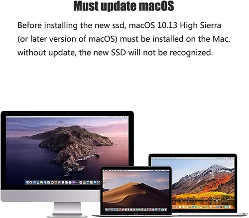 Vista 5 de FM13A NVME SSD de 256 GB con herramientas de bricolaje para MacBook Air A1465 A1466 (2013-2017), MacBook Pro Retina A1398 A1502 (2013-2015), iMac