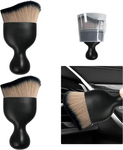 Vista 48 de Ziciner Cepillo de Detalles para Automóvil, Cerdas Suaves Curvas, Removedor de Polvo Automático, Tablero Universal del Vehículo, Rejillas