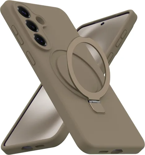 Vista 9 de SKYLMW Funda para Samsung Galaxy S23 con soporte magnético invisible [compatible con Mag-Safe] probada contra caídas militares