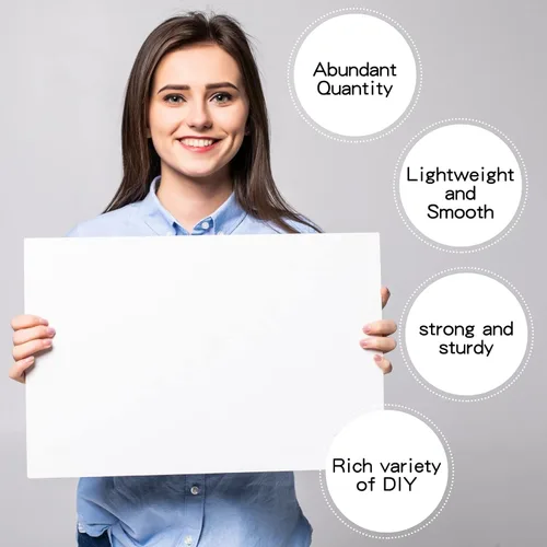 Vista 6 de Paquete de 30 tableros de base de espuma blanca de 20 x 30 pulgadas, hoja de respaldo de núcleo de espuma de 316 pulgadas de grosor, tablero