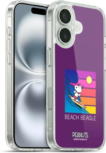 Vista 15 de Head Case Designs Funda de gel suave con licencia oficial de Peanuts Tropical Surf Snoopy Aloha Disco compatible con Apple iPhone 13 Mini