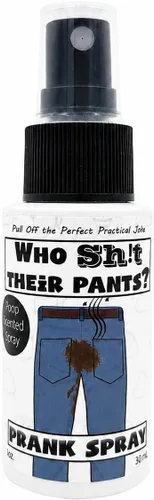 ¿Quién Sh.. sus pantalones? Hecho en Estados Unidos Altamente concentrado Diarrea perfumada aceite fragancia broma cosas broma regalo spray