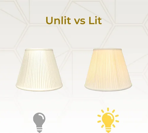 Vista 3 de Royal Designs Deep Empire - Pantalla básica plisada lateral, beige, 8 x 14 x 11 pulgadas (BS-728-14BG)