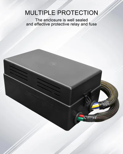 Vista 4 de Panel de enchufe de relé de fusible impermeable universal de 12 V con soporte de fusibles ATC/ATO precableado y caja de enchufe de relé