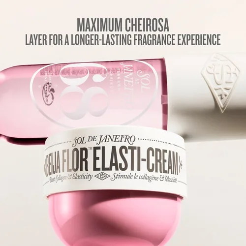 Vista 7 de Sol De Janeiro Crema corporal Beija Flor Elasti-Cream, estimula el colágeno
