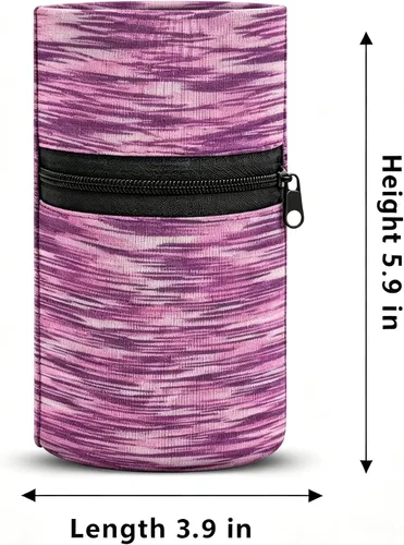 Vista 3 de Cartera de muñeca de 1 bolsillo para teléfono celular, cartera de tobillo, bandas para el sudor, brazalete, bolsa oculta, cartera de muñeca