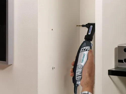 Vista 8 de Dremel Accesorio de ángulo recto 575, adaptador de taladro de ángulo recto para herramienta rotativa