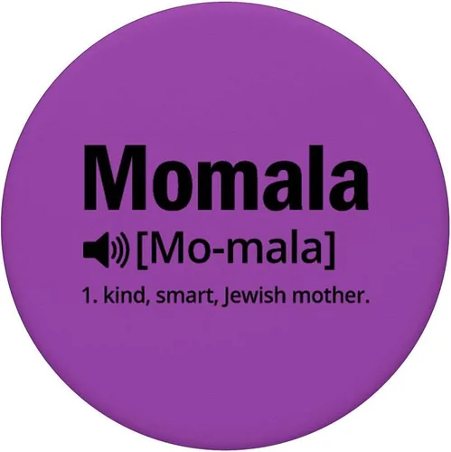 Vista 3 de Madre judía Momala Kamala Harris Chanukah abuela mamá regalo PopSockets agarre y soporte para teléfonos y tabletas