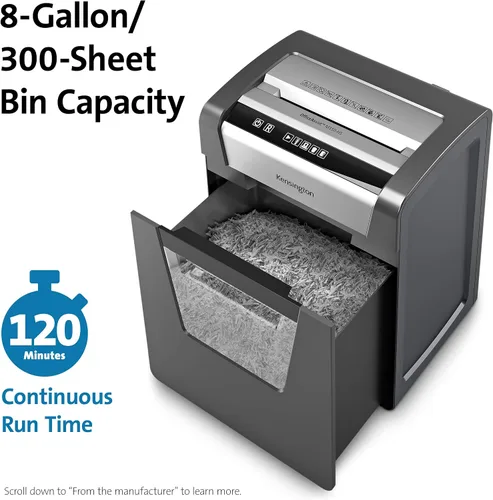 Vista 3 de Kensington K52077AM - Trituradora de microcorte - OfficeAssist M150-Hs Anti-Jam