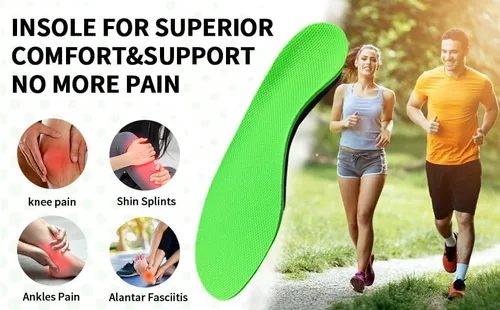 Vista 3 de Plantar Fasciitis Insoles, Heavy Duty Support Pain Relief Orthotics, High Arch Support Insoles Comfort Gel for Men Women, Flat Feet Orthotic Shoe