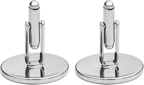 Vista 4 de 1994 Italy 20 Lire BU Uncirculated Coin Silver Plated Cufflinks NEW - Oak Branch