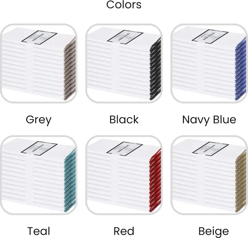 Vista 9 de Cotton Clinic Servilletas de tela con ribete – Servilletas de mesa de uso diario – Suaves y duraderas lavables – Ideal para cenas, bodas, Navidad
