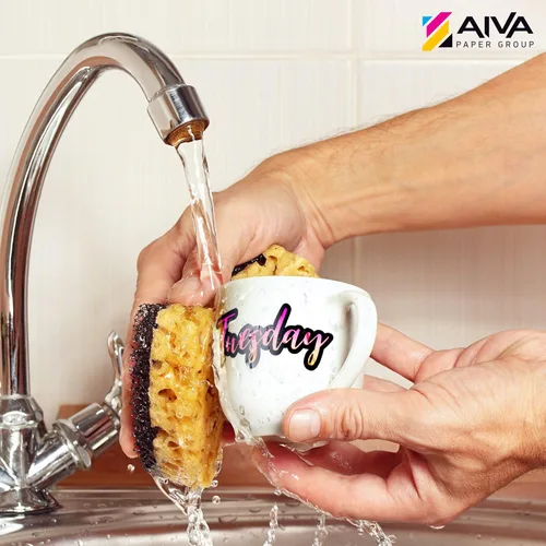 Vista 6 de Papel adhesivo de vinilo para imprimir para impresora láser - Blanco brillante - 15 hojas autoadhesivas - Papel impermeable para adhesivos