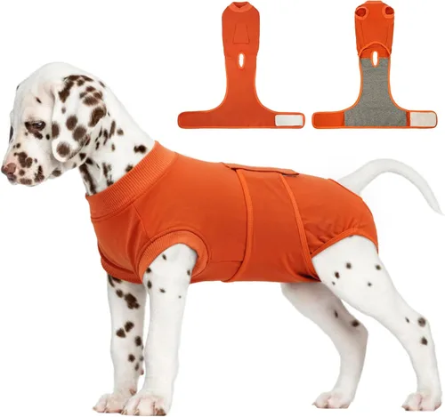 Vista 16 de FUAMEY Traje de Recuperación para Perros Machos, Trajes de Cirugía de Castración para Perros, Camisas de Esterilización para Cachorros Hembra