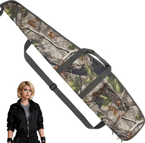 Vista 13 de Funda Blanda para Rifle Bolsa para Armas Estuche para Escopeta con Bolsillos para Accesorios Hombro Ajustable para Estuche de Transporte de Rifle