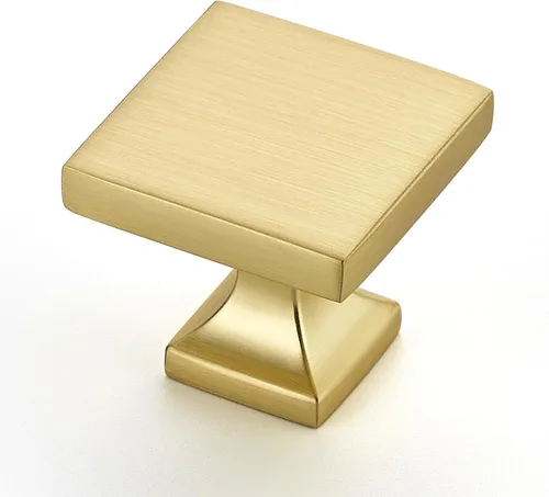 Vista 13 de Perillas de Gabinete de Latón Antiguo Cuadradas para Gabinetes y Cajones Accesorios de Cocina Paquete de 5