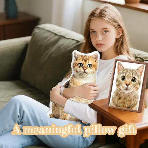 Vista 6 de Almohadas personalizadas con imagen, almohada corporal personalizada, almohada personalizada para mascotas, regalos conmemorativos, regalos