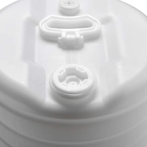Vista 3 de Hudson Exchange Tambor de cabeza apretada de 15 galones con accesorios de 2 y 3/4 pulgadas, clasificación ONU, HDPE libre de BPA de grado