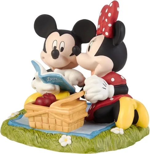 Vista 2 de Life with You is Always A Picnic Disney Mickey Mouse and Minnie Mouse Figurine