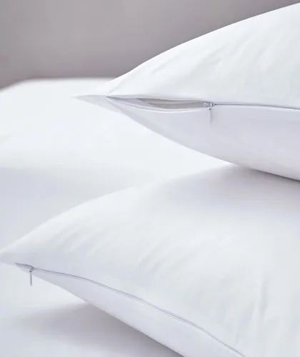 Vista 4 de Fundas de almohada de viaje para niños pequeños, 12 x 16 pulgadas, 2 piezas, cierre de sobre, 100% algodón egipcio de 400 hilos, suaves