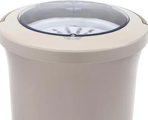 Vista 7 de Escurridor de ropa con manivela, deshidratador manual de ropa, mini deshidratador de ropa portátil y ligero, escurridor de ropa giratorio